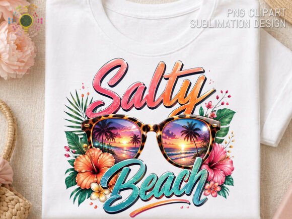 Capture Coastal Bliss: The Salty Beach Summer Tropical Sunset PNG