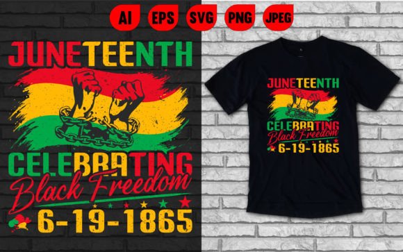 Celebrate Freedom: The Juneteenth Celebrating Black Freedom Tee Design