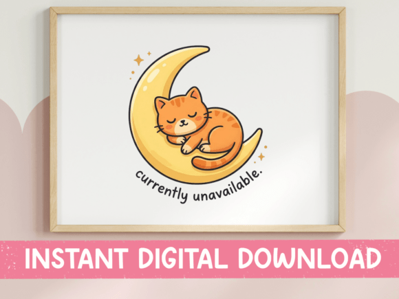 Currently Unavailable Cat SVG: Your New Favorite Design Asset