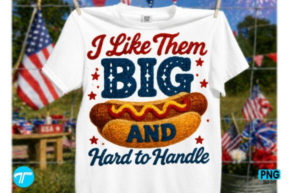 Funny 4th July Patriotic Hot Dog Shirt PNG Design