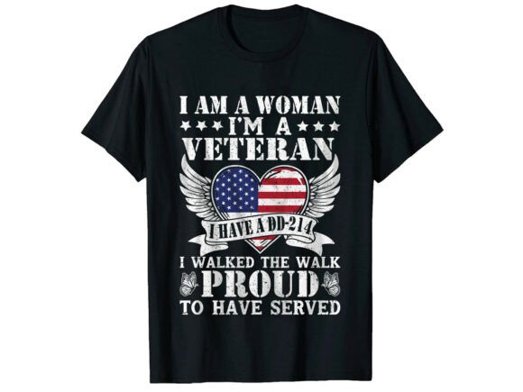 Honoring Service with Style: The Woman Proud Veteran's Day T-Shirt