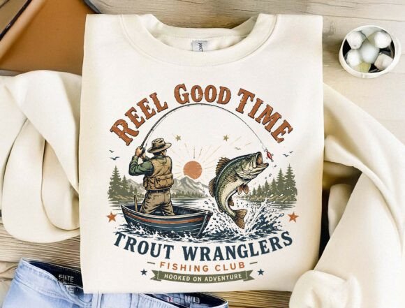 Reel in Authenticity with Vintage Fishing Club Design