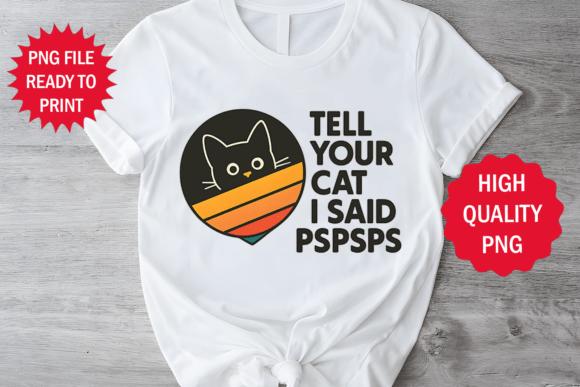 Retro Vibes Meet Feline Charm in This Graphic Design