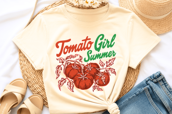 Tomato Girl Summer PNG: Capturing Garden-Fresh Charm