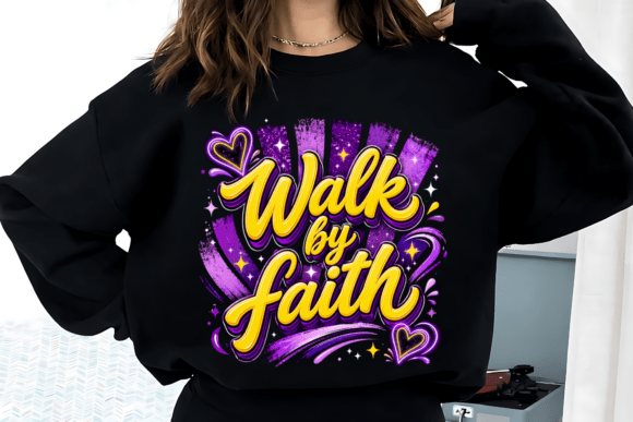 Walk by Faith PNG: A Bold Christian Design Asset