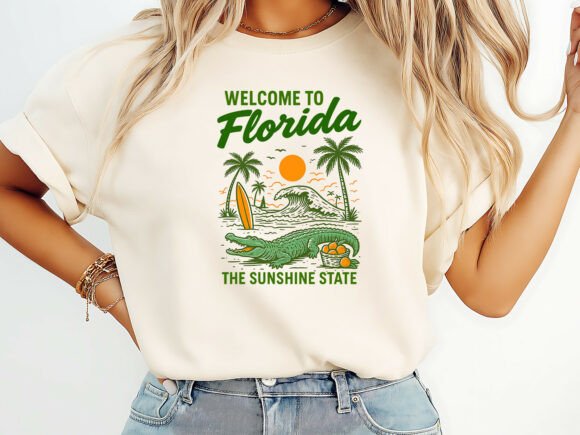 Welcome to Florida Summer T-Shirt Design